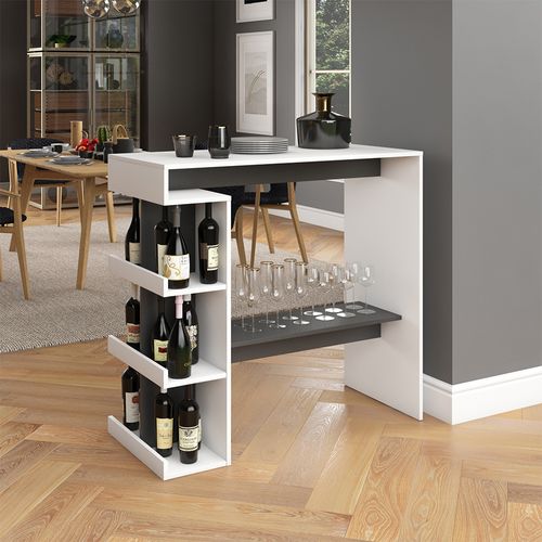 Table De Bar Dana 36636 Blanc 108x50cm