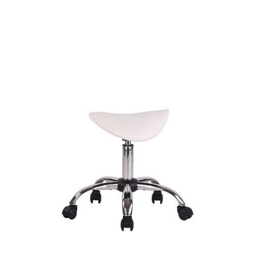 Tabouret De Travail Augsburg En Similicuir Blanc