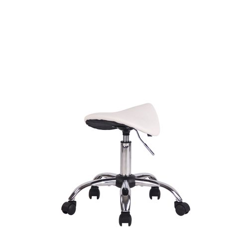 Tabouret De Travail Augsburg En Similicuir Blanc