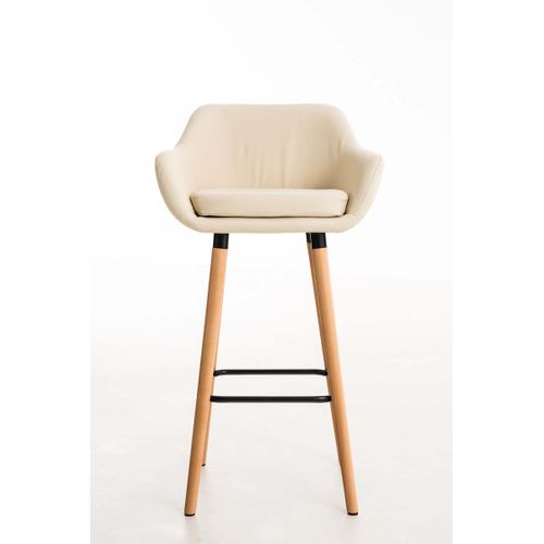 Lot De 2 Tabourets De Bar Grant En Similicuir Crème