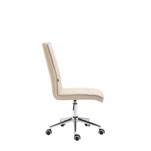 Chaise De Travail Peking V2 En Tissu Crème