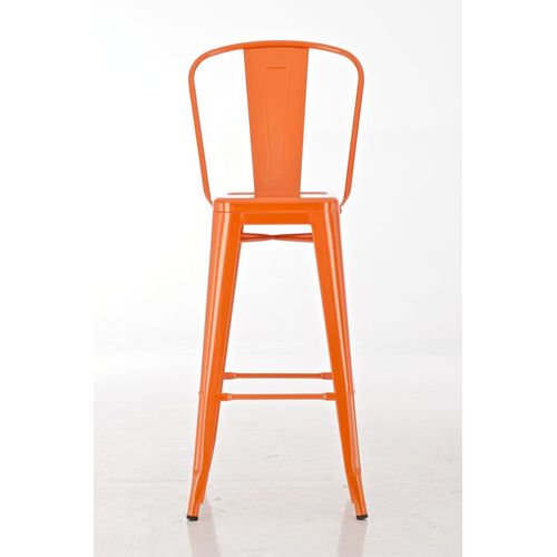Lot De 2 Tabourets De Bar Aiden En Métal Orange