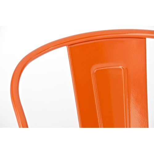 Lot De 2 Tabourets De Bar Aiden En Métal Orange