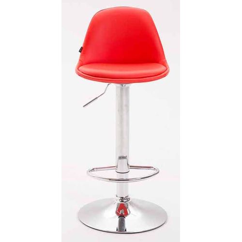 Lot De 2 Tabourets De Bar Kiel En Similicuir Rouge/chrome
