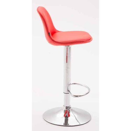 Lot De 2 Tabourets De Bar Kiel En Similicuir Rouge/chrome