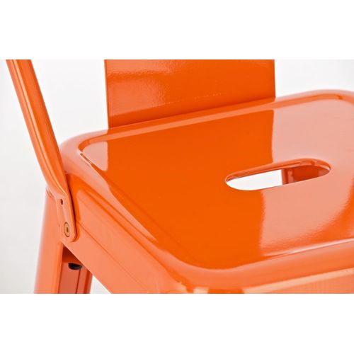 Lot De 2 Tabourets De Bar Mason Orange