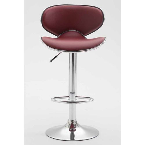 Lot De 2 Tabourets De Bar Las Vegas V2 Similicuir Bordeaux/chrome