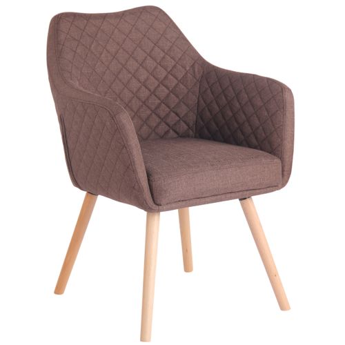 Chaise De Salle À Manger Gent Tissu Marron/nature