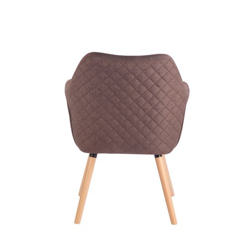 Chaise De Salle À Manger Gent Tissu Marron/nature