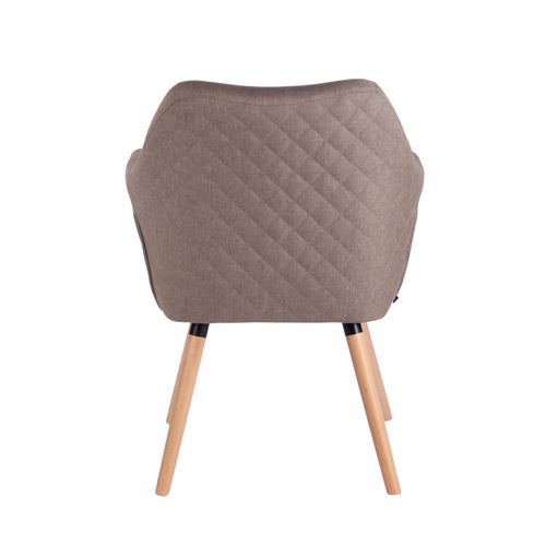 Chaise De Salle À Manger Gent Tissu Taupe/nature