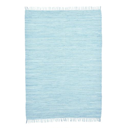 Tapis Réversible En Coton Happy Cotton 90x160 Cm - Bleu Clair