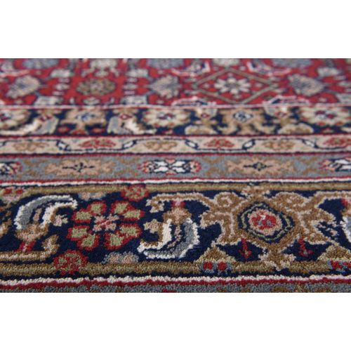 Tapis D'orient Noué à La Main Benares 80x400 Cm - Rouge