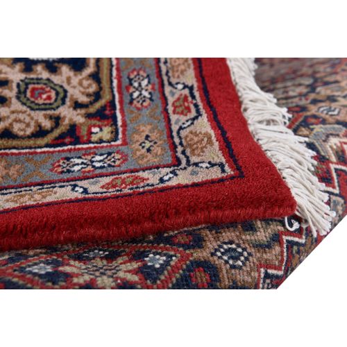 Tapis D'orient Noué à La Main Benares 80x400 Cm - Rouge