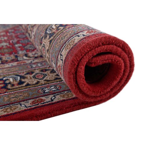 Tapis D'orient Noué à La Main Benares 80x250 Cm - Rouge