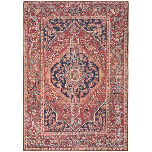Tapis Imprimé - Cecilia 70x140 Cm - Rouge