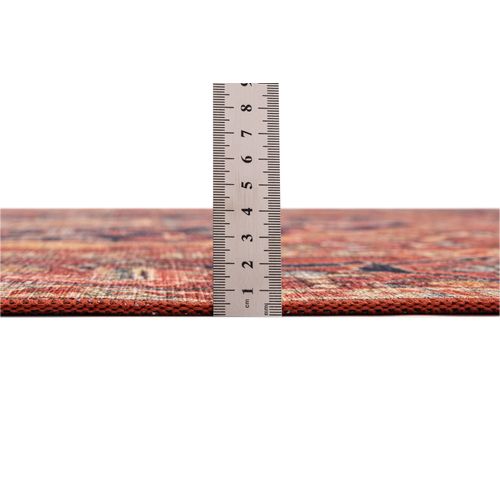 Tapis Imprimé - Cecilia 70x140 Cm - Rouge