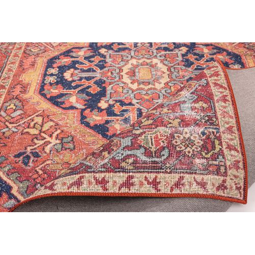 Tapis Imprimé - Cecilia 70x140 Cm - Rouge