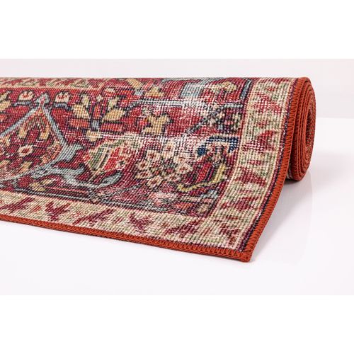 Tapis Imprimé - Cecilia 70x140 Cm - Rouge