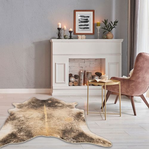 Tapis En Fourrure Synthétique Emilia 130x170 Cm - Marron