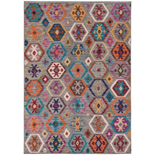 Tapis Imprimé - Cecilia 140x200 Cm - Gris