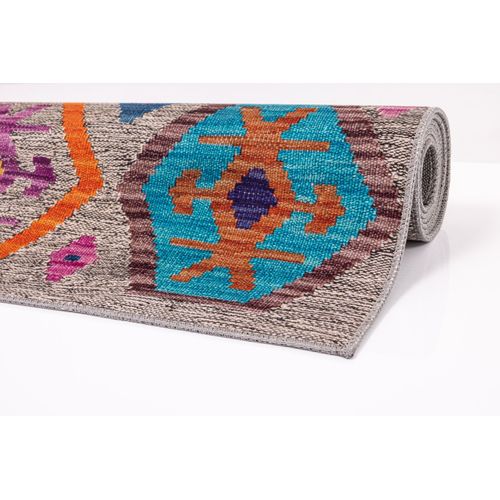 Tapis Imprimé - Cecilia 90x160 Cm - Gris