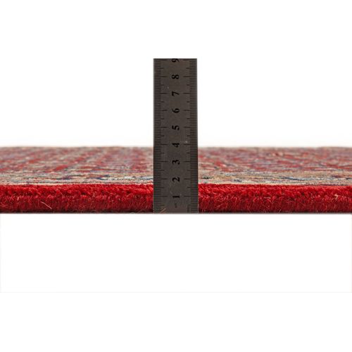 Tapis D'orient Noué à La Main Benares 70x140 Cm - Rouge