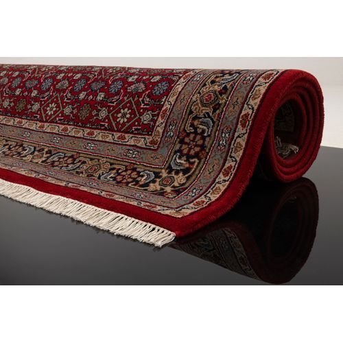 Tapis D'orient Noué à La Main Benares 200x300 Cm - Rouge