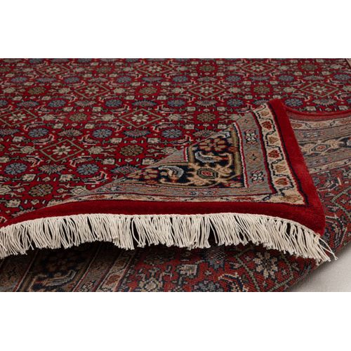 Tapis D'orient Noué à La Main Benares 250x350 Cm - Rouge