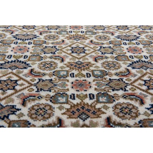 Tapis D'orient Noué à La Main Benares 40x60 Cm - Crème