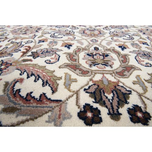 Tapis D'orient Noué à La Main Benares 40x60 Cm - Crème