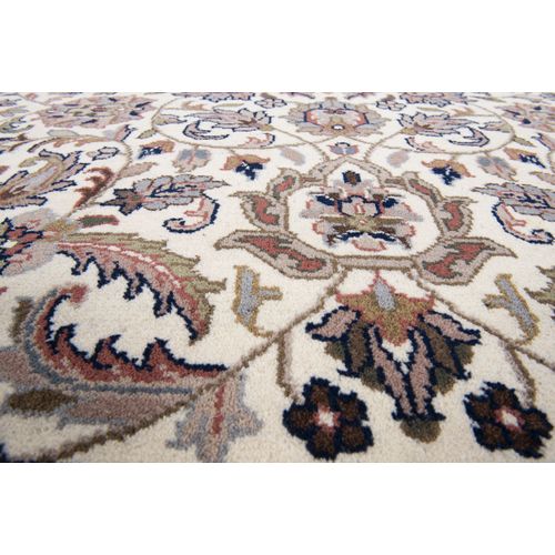 Tapis D'orient Noué à La Main Benares 170x240 Cm - Crème