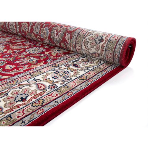 Tapis D'orient Noué à La Main Benares 70x140 Cm - Rouge
