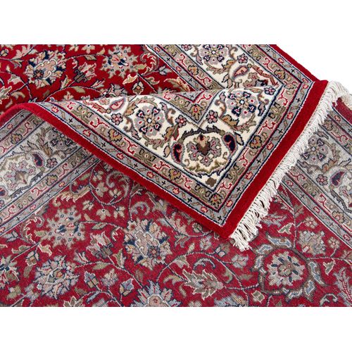 Tapis D'orient Noué à La Main Benares 250x350 Cm - Rouge