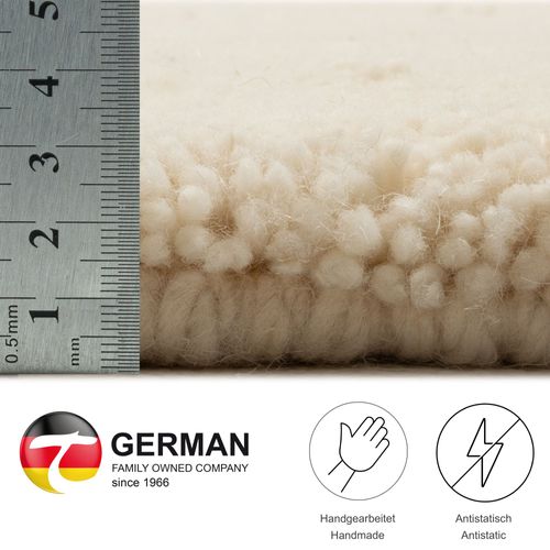 Tapis Berbère Original En Laine Hadj 90x160 Cm - Blanc