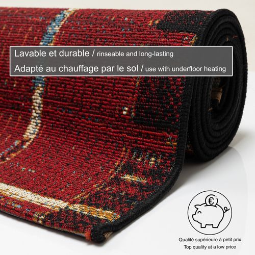 Tapis Pour Intérieur Et Extérieur Aurora 80x165 Cm - Rouge