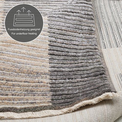 Tapis Tissé à La Machine Corduletta 60x130 Cm - Beige