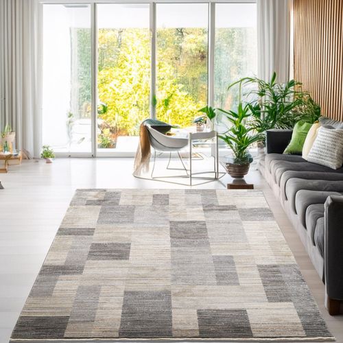 Tapis Tissé à La Machine Corduletta 240x290 Cm - Beige