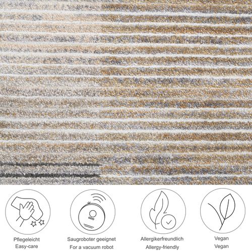 Tapis Tissé à La Machine Corduletta 240x340 Cm - Beige