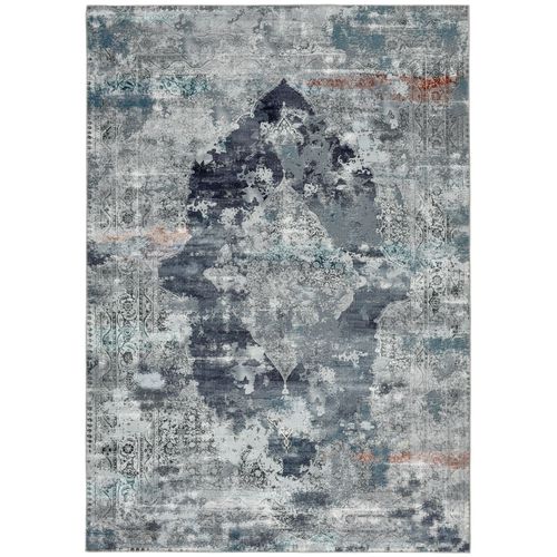 Tapis Imprimé - Cecilia 70x140 Cm - Bleu