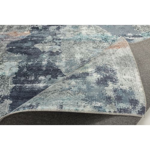 Tapis Imprimé - Cecilia 70x140 Cm - Bleu
