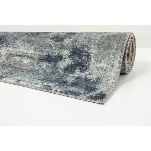 Tapis Imprimé - Cecilia 70x140 Cm - Bleu