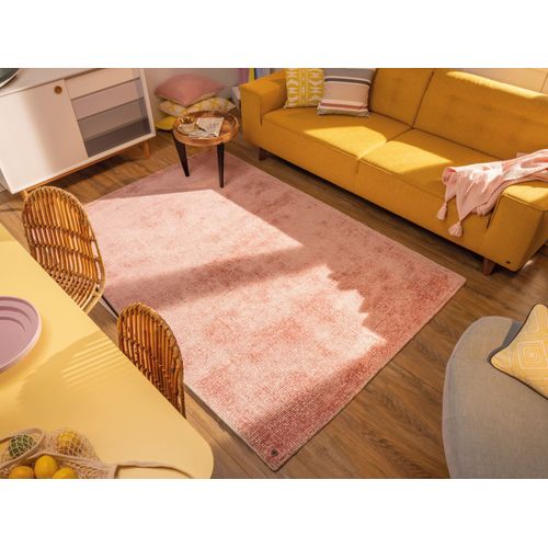 Tapis Uni Groove 65x135 Cm - Rose