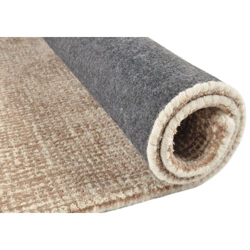 Tapis Uni Groove 160x230 Cm - Marron