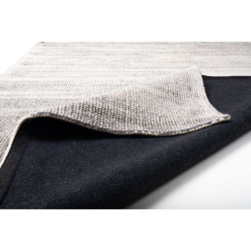 Tapis Uni Groove 140x200 Cm - Argenté