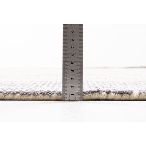 Tapis Uni Groove 160x230 Cm - Argenté