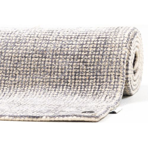 Tapis Uni Groove 160x230 Cm - Argenté