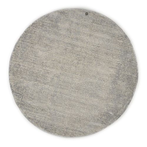 Tapis Uni Groove 140x140 Cm - Argenté