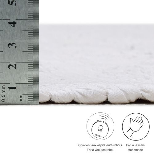 Tapis Réversible En Coton Happy Cotton 90x160 Cm - Blanc