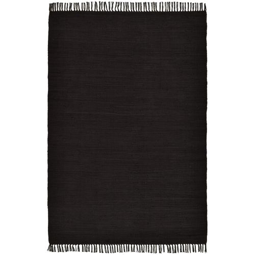 Tapis Réversible En Coton Happy Cotton 160x230 Cm - Noir