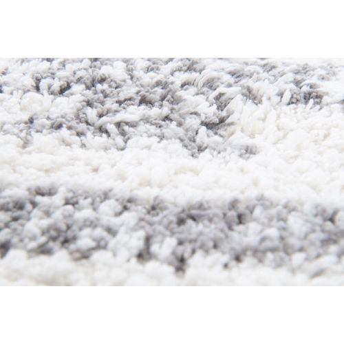 Tapis De Bain Lavable à Franges  Ethno Bath 70x120 Cm - Blanc